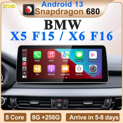 STWEI New ID6 ID7 ID8 Android 13 Qualcomm680 Snapdragon6225 8GB 256GB 12.3inch For BMW X5 F15 X6 F16 Car CarPlay AUTO Screen