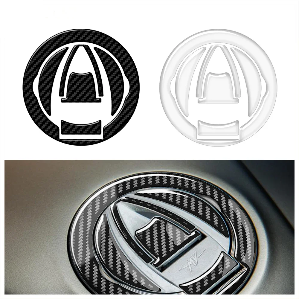 Motorcycle Fuel Cap Protection Sticker for MV Agusta Models From 2010 -transparent