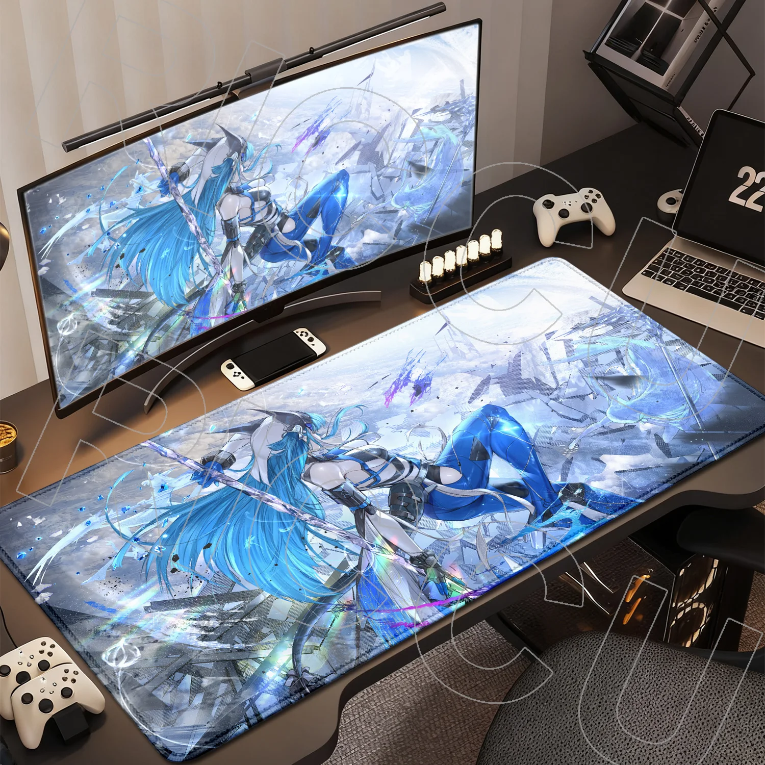 Anime XXL HD-Druck-Mauspad, Teppich, Arknights Endfield Last Rite, Gummi, großes PC-Zubehör, Computer-Gaming-Schreibtischunterlage – Detail 10