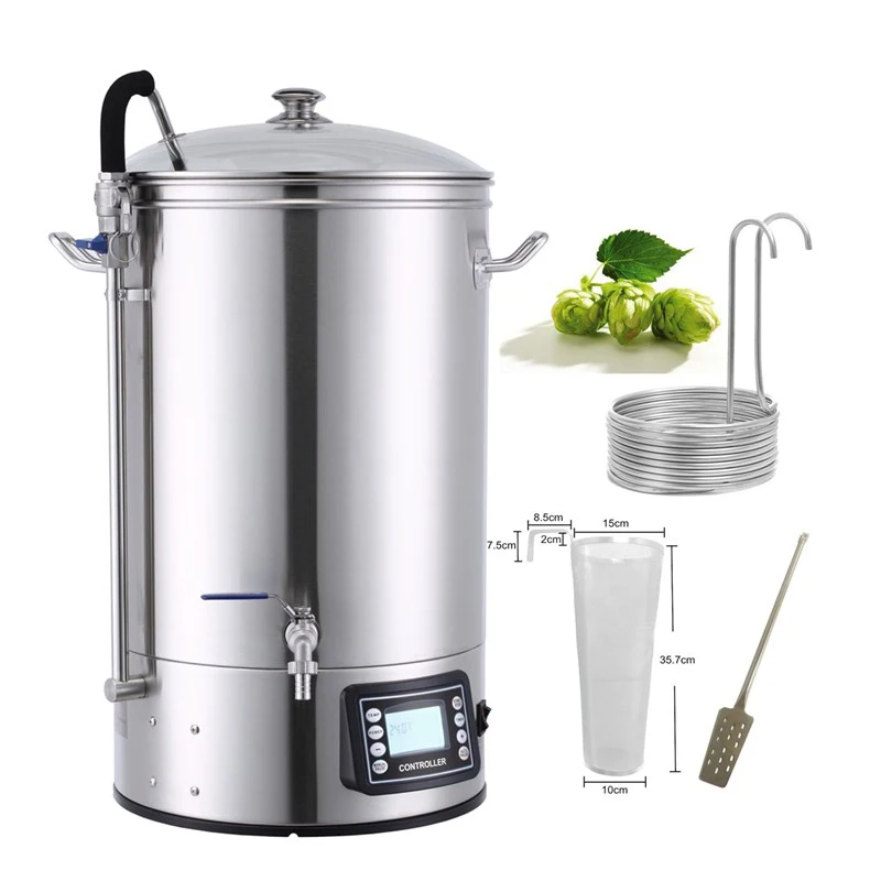 Barile da 40L/70L Barile da birra Birra fatta in casa Macchina all-in-one in acciaio inossidabile 304 Macchina per birra fatta in casa Piccoli attrezzature per la produzione di birra fatta in casa