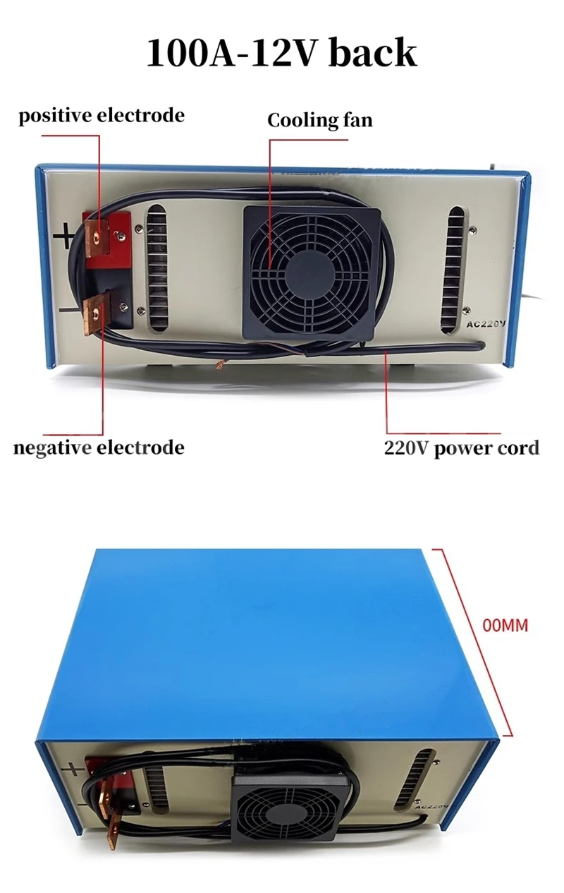 High Frequency Rectifier 10-300A 12V Electroplating Power Supply for Oxidation Electrolytic Polishing
