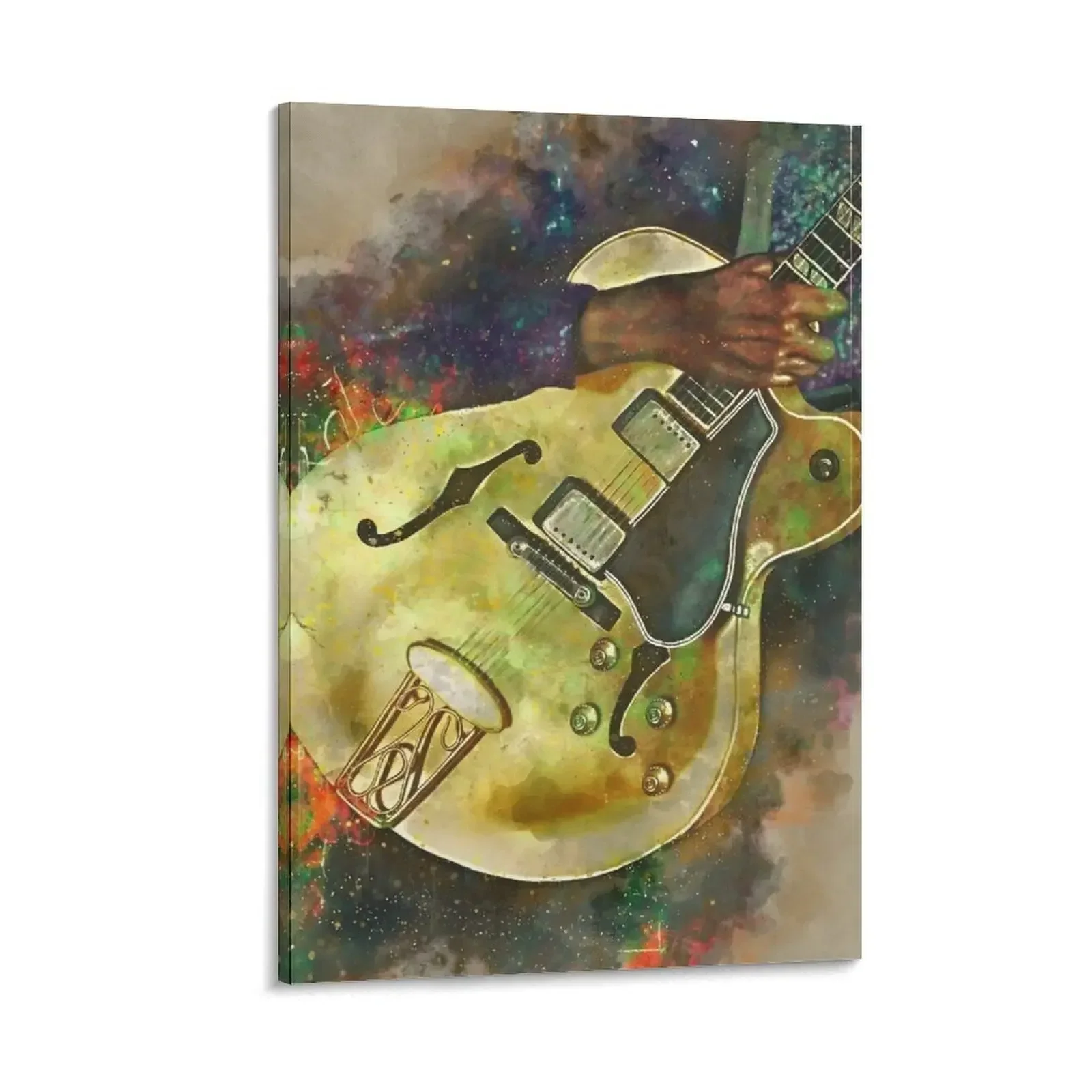 

Chuck Berry's electric guitar Canvas Painting poster anime Decorative painting for bedroom accessories for home decor