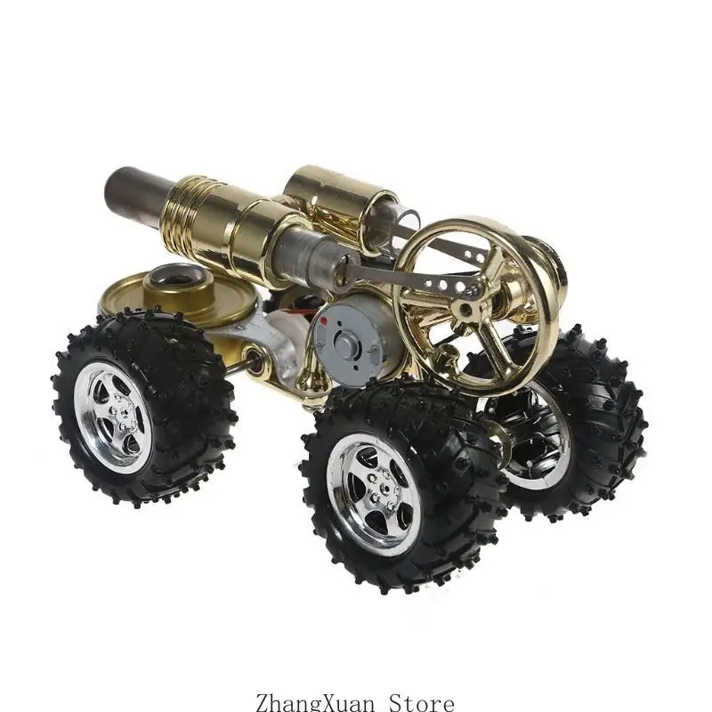 Klassisches Metall-Stirling-Automotor, Motor, Physik, experimentelles Spielzeug, Geschenke, Retro-Metall, Wissenschaft, für 3XUF – Detail 10