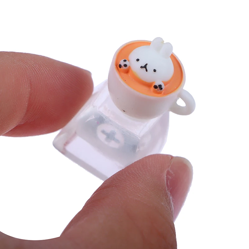 1Pc Colorful Transparent Cat Claw Pad Resin Keycap Game Mechanical Keyboard Keycap Transparent Keycap Button Cap