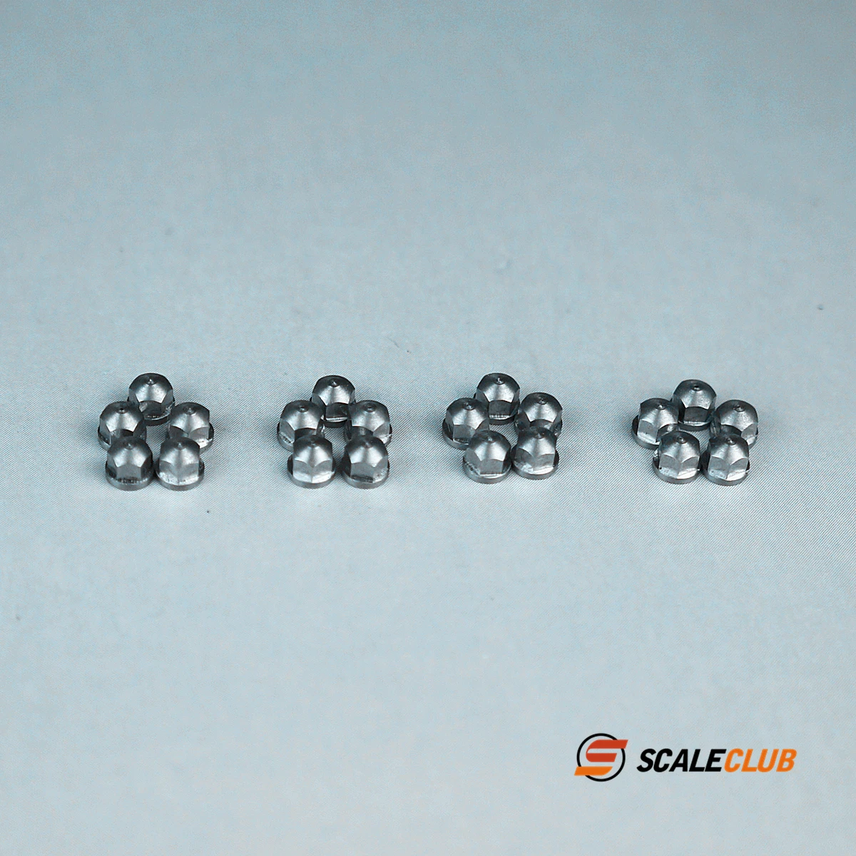 5 PCS 1/14 Rc Scaleclub Model 3mm Screws Nuts Round Hub Nut For Scania Tamiya Lesu For Man Actros  Arocs Car Parts Rc Truck