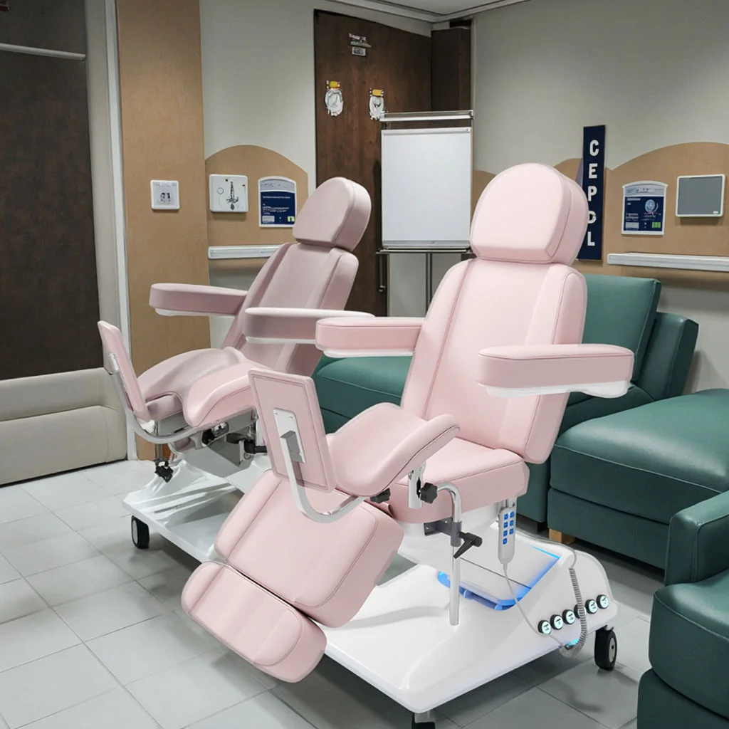 Electric Salon Massage Bed Metal Frame Synthetic Leather Spa Treatment Table For Beauty Clinic