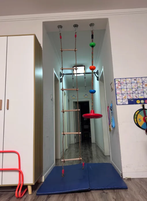 Columpio de escalada de seguridad para niños, columpios colgantes para interiores, cuerda de escalada al aire libre, juguete deportivo, entrenamiento físico para niños