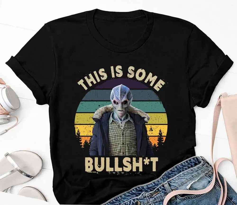 

Vintage This Is Bullsht Shirt, Resident Alien Shirt, Alien UFO