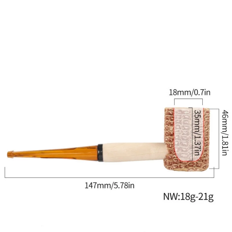 Natural Corn Cob Pipe Portable Novice Disposable Hospitality Corn Hopper Smoking Pipe for Comfortable Smoking Experience