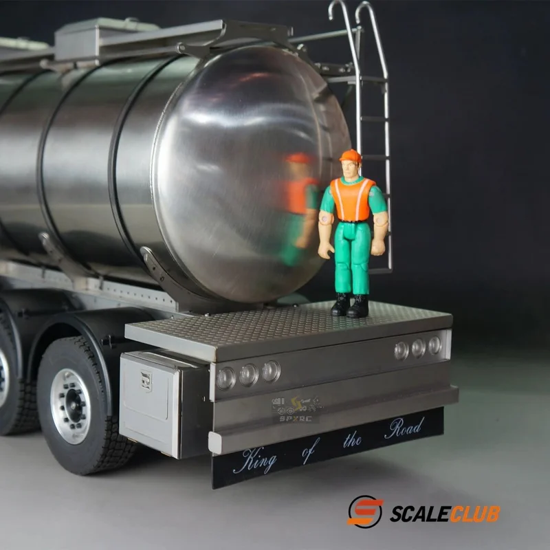 Scaleclub modelo 1/14 caminhão trator tanque de metal completo reboque transporte líquido para tamiya scania 770s homem benz volvo rc reboque