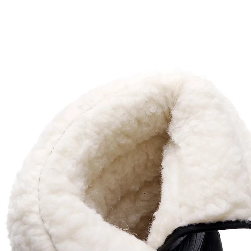 Large size snow boots men and women couples waterproof thickened non-slip cotton shoes warm shoes cotton boots