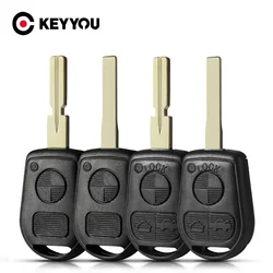 KEYYOU 1PCS New HU92 HU58 For BMW E31 E32 E34 E36 E38 E39 E46 Z3 Fob Key Case 3 Button Car Key Remote Key Case Shell