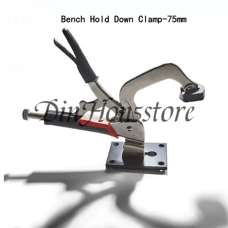 Woodworking Adjustable Rotary Carpentry Fixing Clamp 75mm/150mm High Clamping Force 360° Rotation Fits 8.3mm T Track