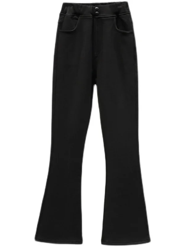 Повседневные брюки Thiened Fce с высокой талией, эластичные утягивающие теплые зимние новые женские повседневные брюки больших размеров Faion