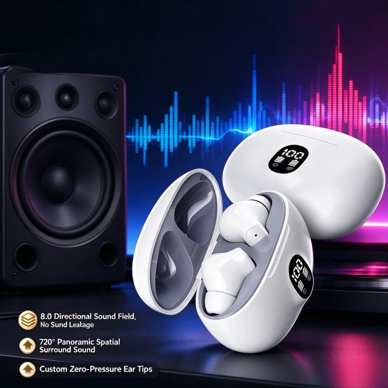 Stocking Stuffers Wireless Bluetooth Headphones, Built-in HD Mic, Noise Isolation, Large Battery for Extended Playtime, Ideal