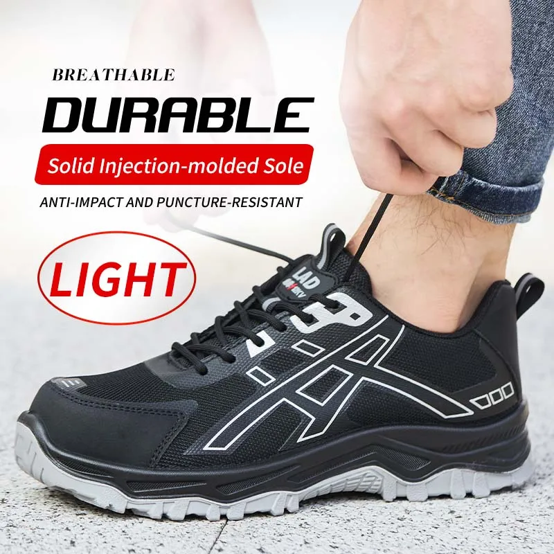 LEIANDUN Ultra Light Durable Comfortable Safety Shoes Anti Smashing Stabbing Breathable Bottom Work Protection Footwear