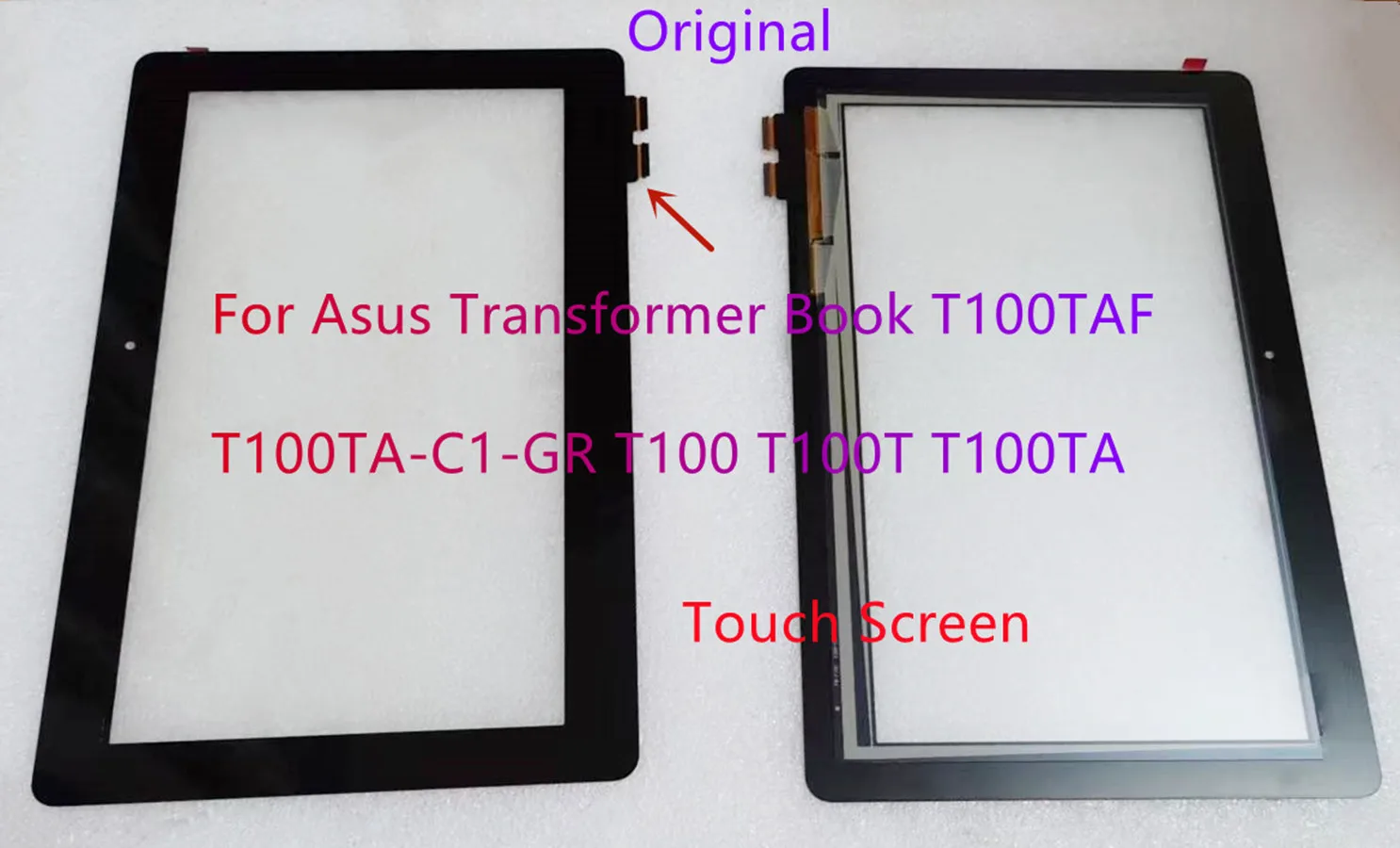 High quality 10.1 Inch For Asus Transformer Book T100TAF T100TA-C1-GR T100 T100T T100TA Touch Screen Digitizer Panel Sensor Test