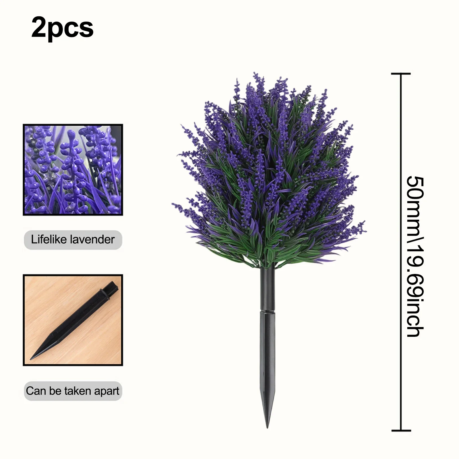 

Decorative Artificial Lavender Boxwood Topiary Balls for Garden and Patio with Secure Ground Spike Installation