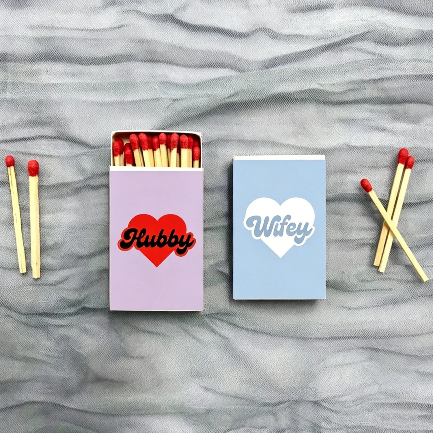 

Custom Wedding Designer Matchboxes, Personalized Artistic Design, High-End Favours for Wedding Event
