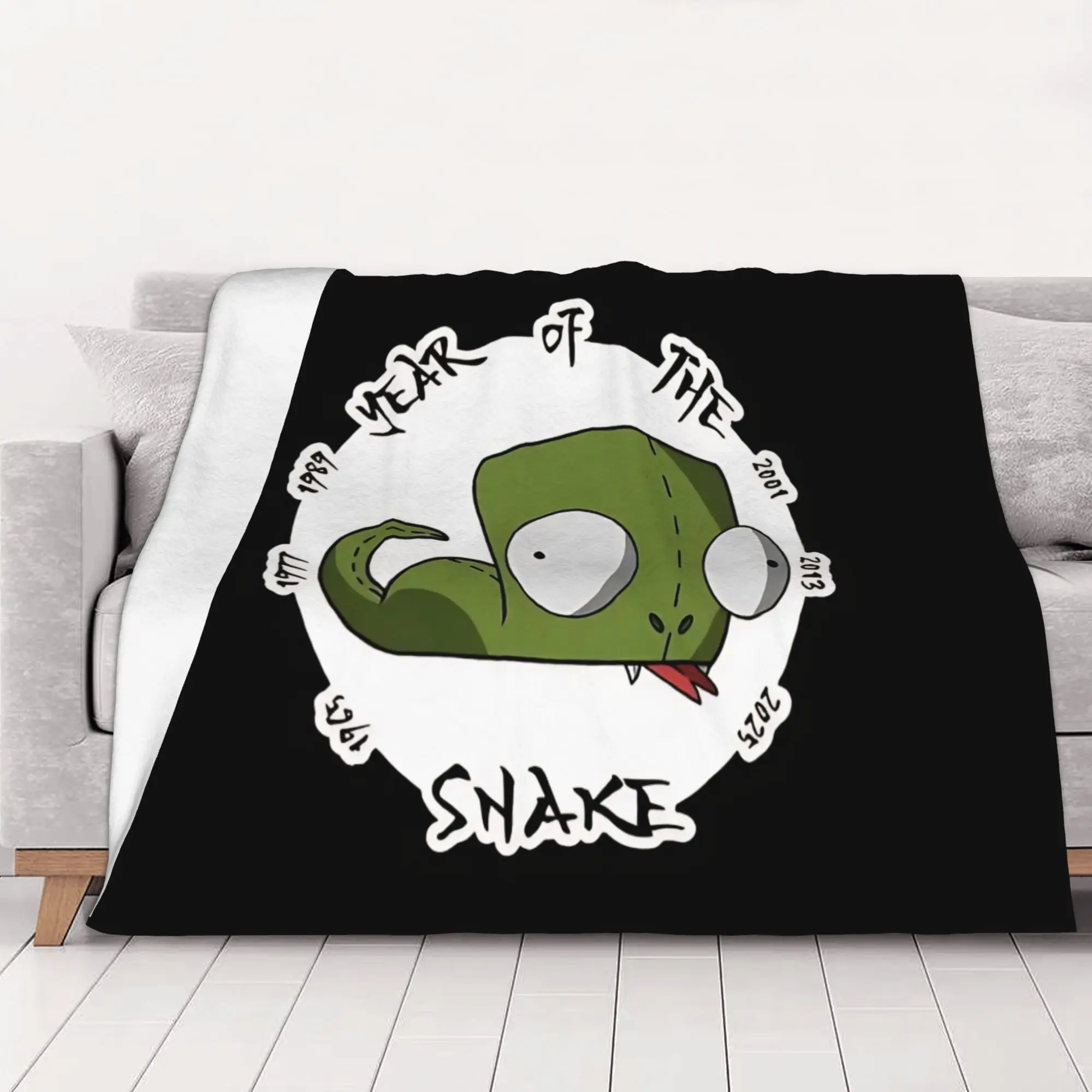 1PC delusional  Invader Zim Home Room Decorations Winter Blankets For Adults Bedding Home Interior Sofa Knee