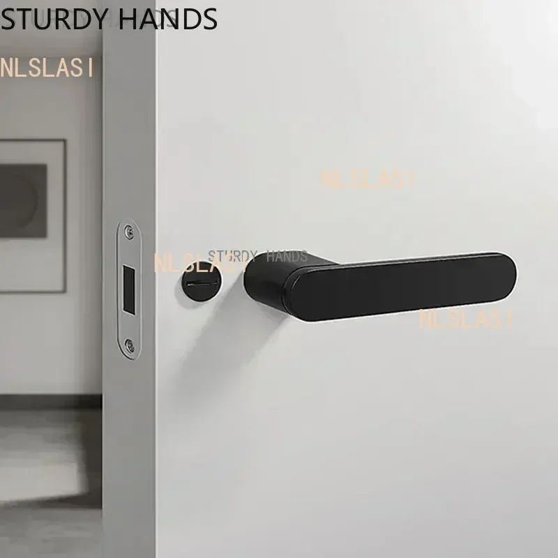 

Bedroom Silent Magnetic Suction Door Lock Zinc Alloy Security Door Locks Indoor Wooden Door Handle Lockset Furniture Hardware