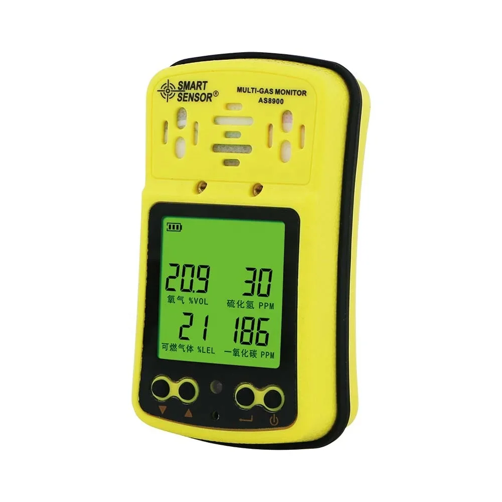 MuMulti Gas  O2  CO Carbon Monoxide  Detector, AS8900 Hydrothion Portable h2s Combustible  Detector