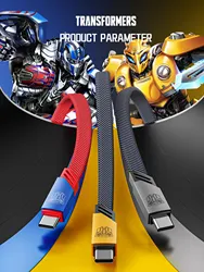 Transformers TF-A08 Magnetic Absorption New Data Cable 6A Super Fast Charging Type-C Intelligent Chip USB PD Port PD interface