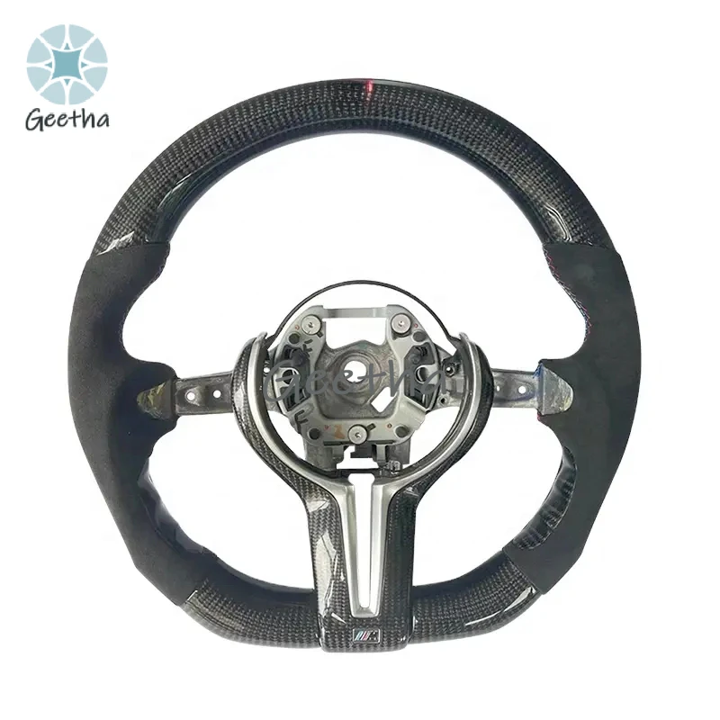 For M3 Steering Wheel M Performance Carbon Fiber Genuine Leather Automotive Sports Steering Wheel