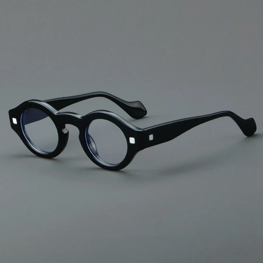 

Men's Spectacle Frame Anti-Blue Light Style Glasses Clear Lens Women Brand Designer Male Acetate Frame Vintage Eyeglasses