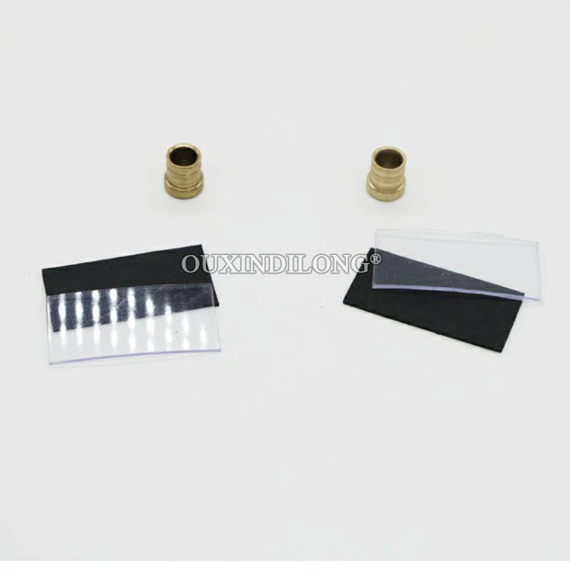 Brand New 8Pairs Stainless Steel Gold Glass Door Pivot Hinges Mall Display Cabinet Hinges for 5~8mm Glass