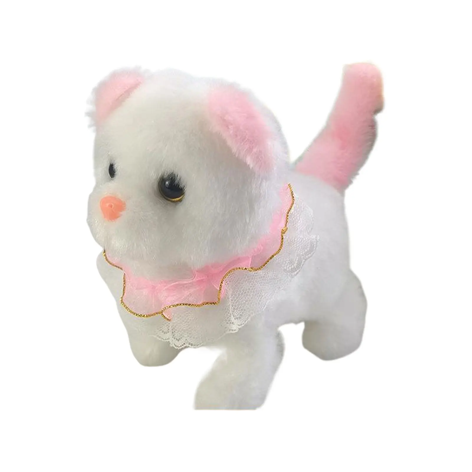 

Walking Cat Toy Interactive Electric Plush Kitten With Realistic Wagging Tail Reliable Robotic