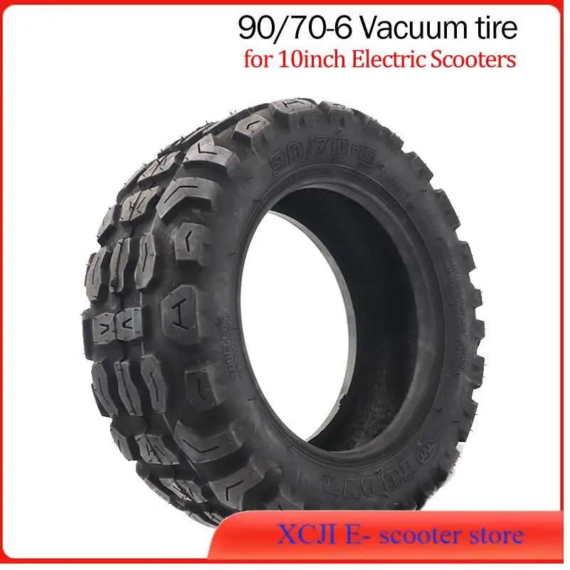 

10-дюймовая бескамерная внедорожная шина высокого качества 90/70-6, противоскользящие резиновые вакуумные шины для электрического скутера LAOTIE ES19, аксессуары