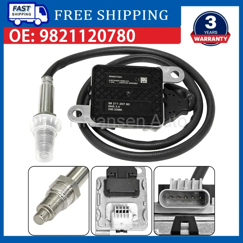 

Nitrogen Oxide Sensor 9821120780 For Peugeot Boxer 3 Citroen RELAY JUMPER 2 2.0 2.2 3.0 HDI BlueHDi EUR0 2010 NOx Oxygen Sensor