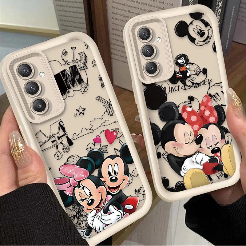 Disney Mickey Minnie Couple Case for Samsung Galaxy A55 A35 A25 A15 A05 A05S 5G A24 A13 A23 A12 A22 A32 A52 A52S A71 A72 A51 4G