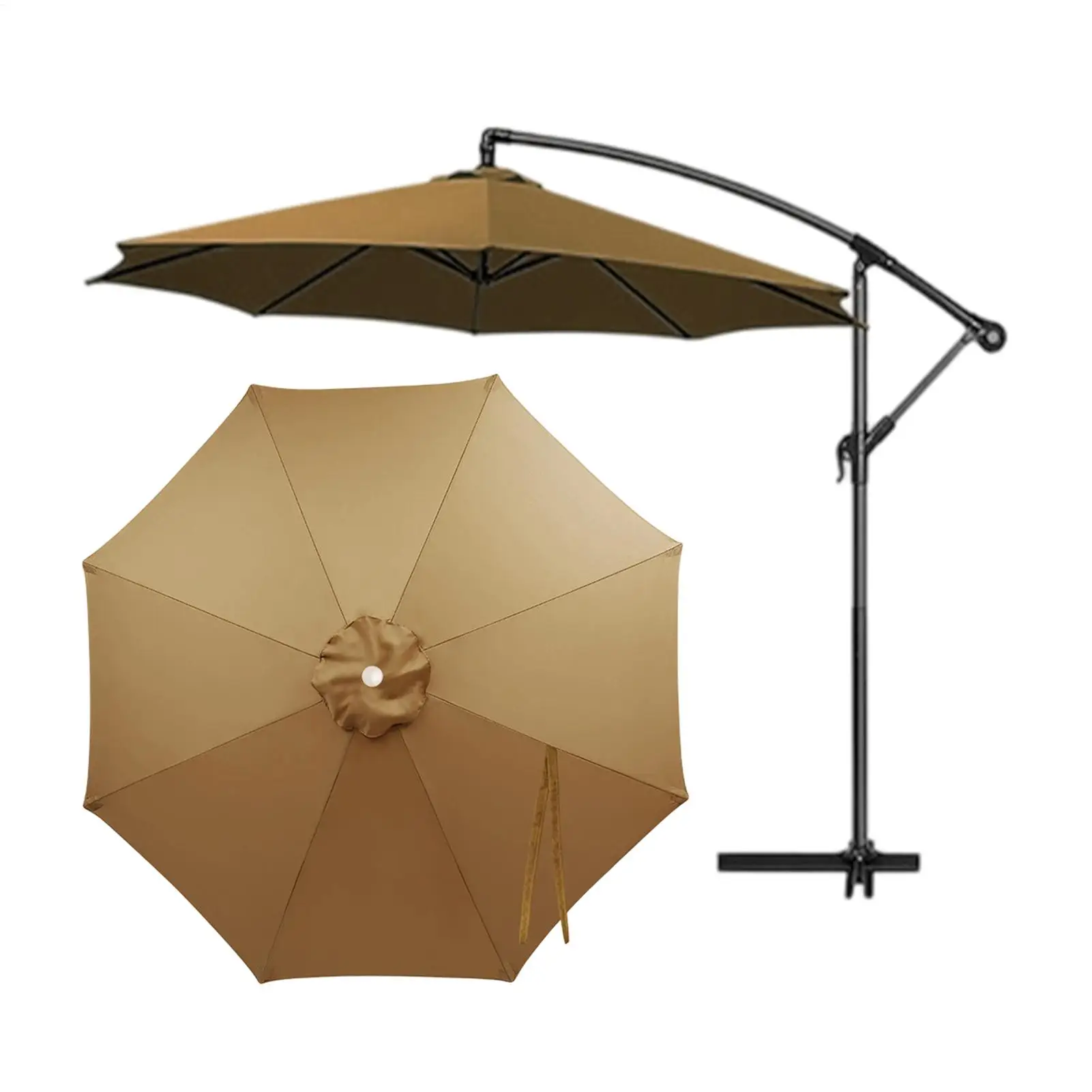11-foot 8-rib cantilever umbrella replacement canopy Upgraded patio canopy replacement cover cantilever umbrella top cover