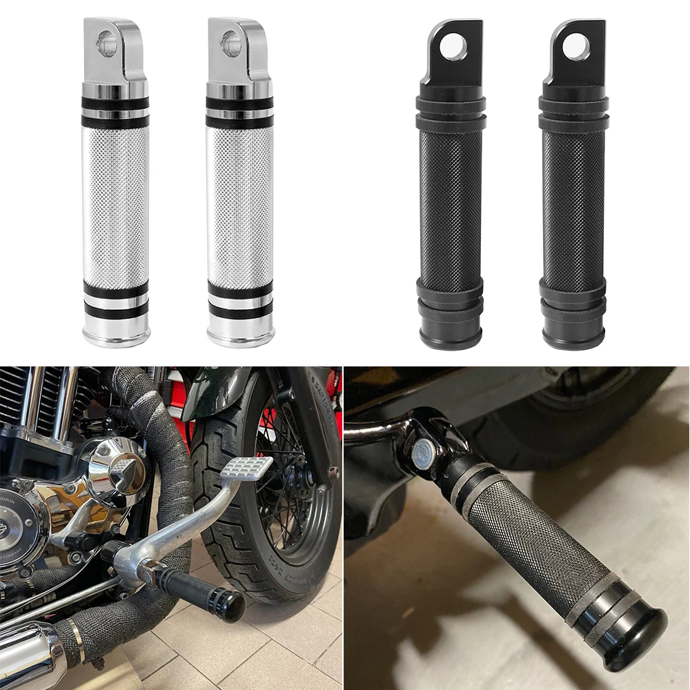 Male Mount Motorcycle Front Rear Foot Peg Footrest Pedal For Harley Touring Dyna Fat Bob Softail Fat Boy Sportster