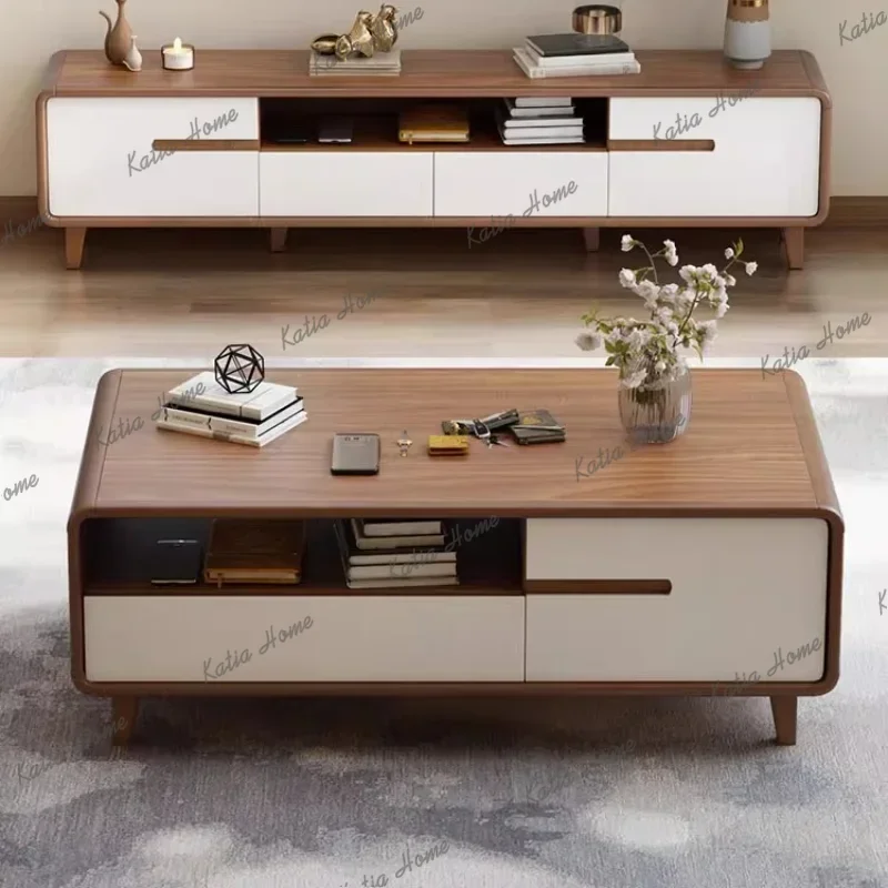 Factory Direct Tv Living Room Coffee Table Designer Rectangular Modern Side Coffee Table Lateral Floor Minimalist Tavolino Furni