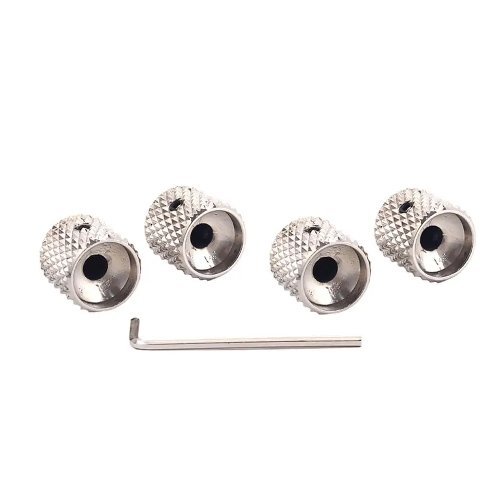4 Pack Guitar Control Knob Metal 20mm Dome Knobs Volume Knob Guitars Accessories for LP TL a B Potentiometer Replacement