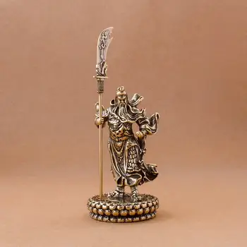 1件銅中國風水關公像戰神古董雕塑家居裝飾風水擺飾桌面裝飾工藝品 8 最佳銷售 關公 - №3