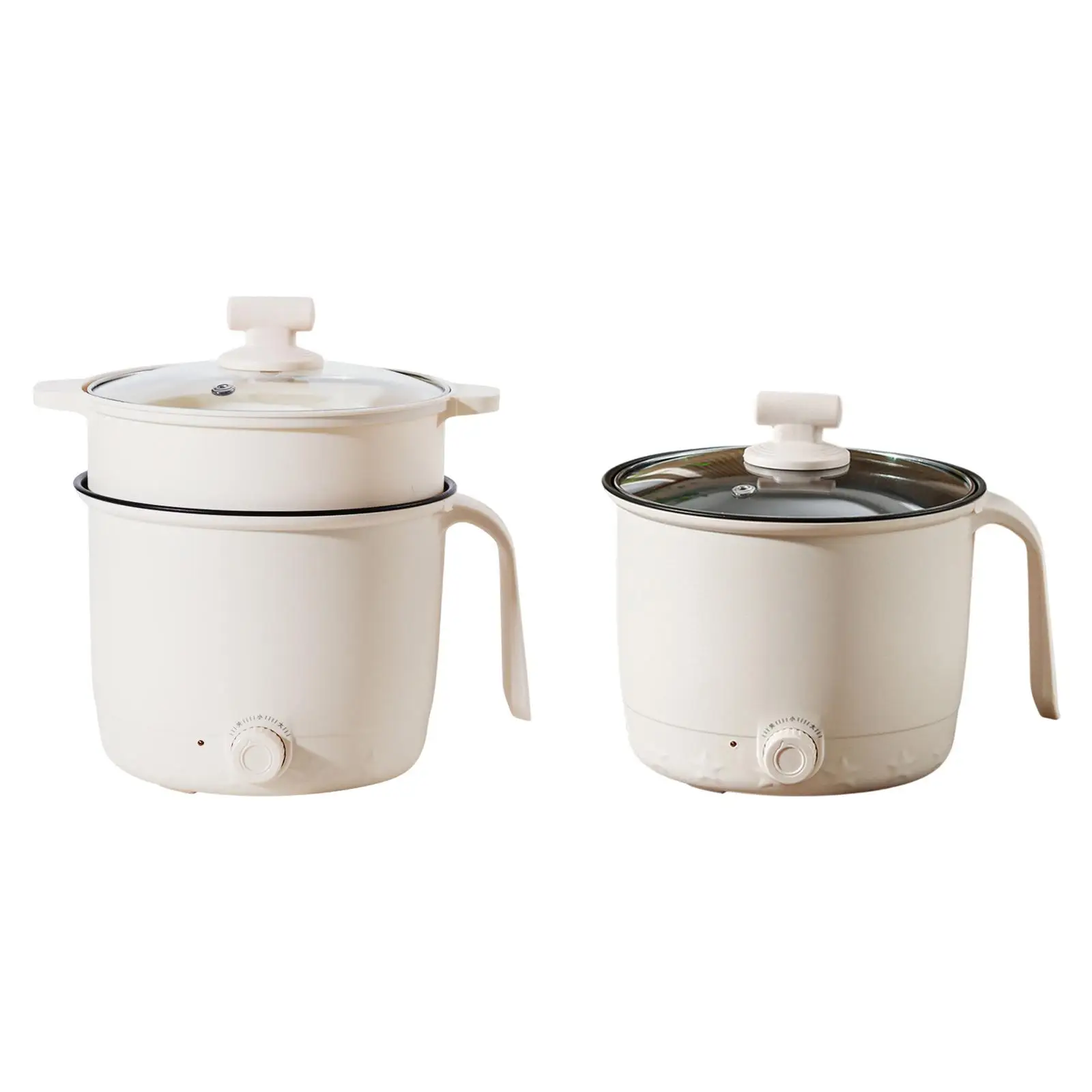 Мини-горячая кастрюля с антипригарным покрытием и ручкой, 2-ступенчатая электрическая сковорода для жарки суп-стейка