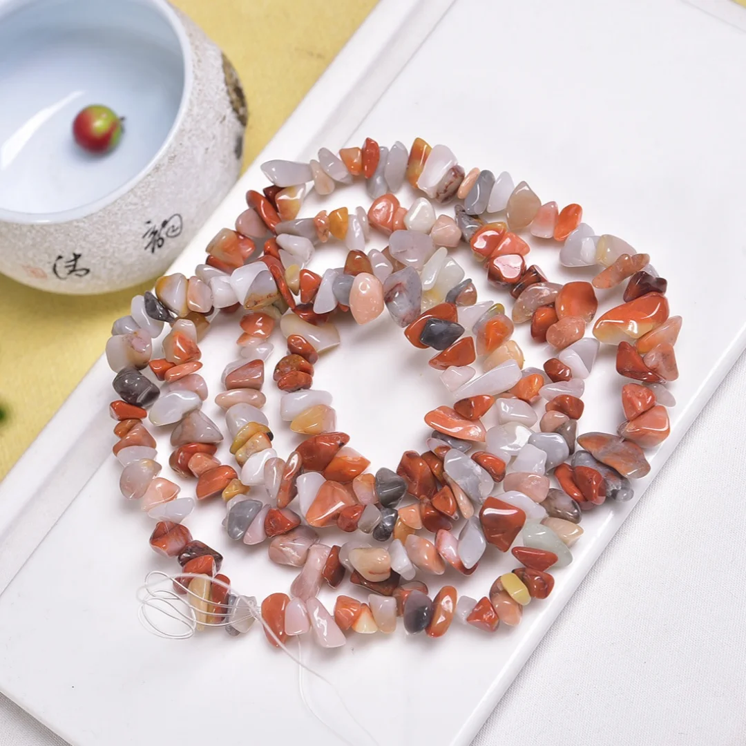 

1string Natural three-color agate, Natural Stone Irregular Shape Freeform Chips, DIY Jewelry Making, Holiday gifts