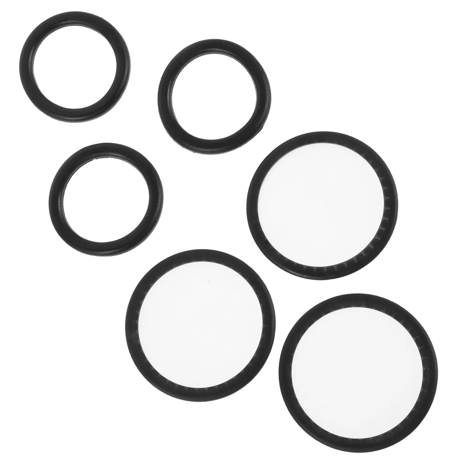 1Set Stethoscope Replacement Diaphragm Accessories Kit Black Anti-Chill Ring Repair Parts Stethoscope Spare Repair