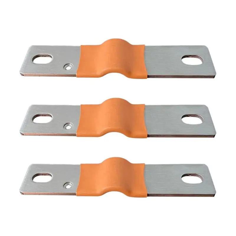 AEE4-Busbar Connector Lifepo4 Battery Flexible Copper Connecter 74Mm 3Mm For 280Ah 320Ah Lifepo4 Battery Protector