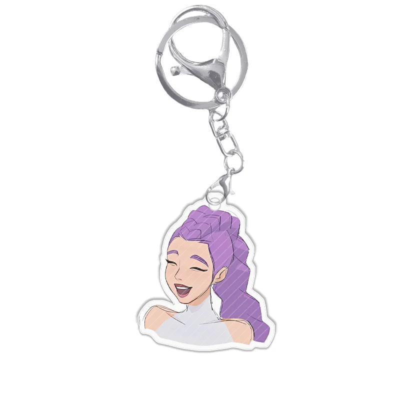 K-pop Acrylic Keychain Demon Hunters Rumi Funny Emoticon Collection Tiger Anime Characters Gifts Interesting Pendant Decoration