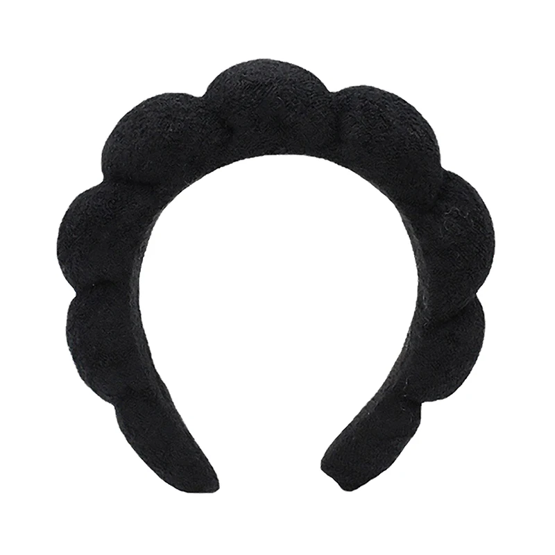 Large Wide Velvet Twist Sponge Headband Padded Hair Hoops Hairbands For Women Girl Wavy Braided Headbands Hair Accessories