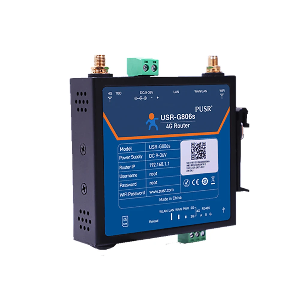 

USR-G806s-G Промышленный глобальный диапазон 4G LTE-маршрутизатор Сотовый маршрутизатор IoT интегрируется 4G LTE, WiFi, RS485, GPS, несколько VPN с GNSS
