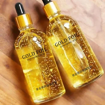 100ml 24k Gold Hyaluronic Acid Nicotinamide Face Serum Anti Aging Facial Lifting Collagen…