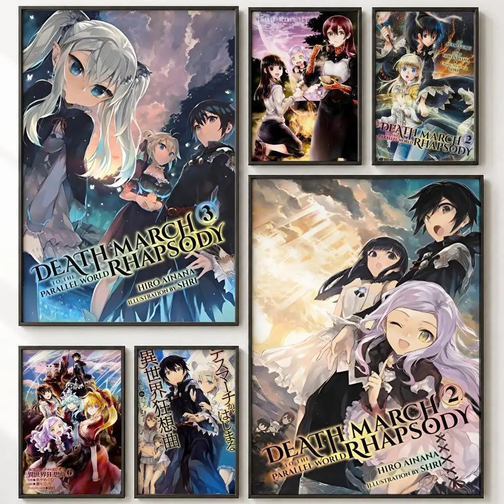 Japanese Cartoon Death March to the Parallel World Rhapsody Poster HD poster wall art self-stick no-residue for home cafe office
