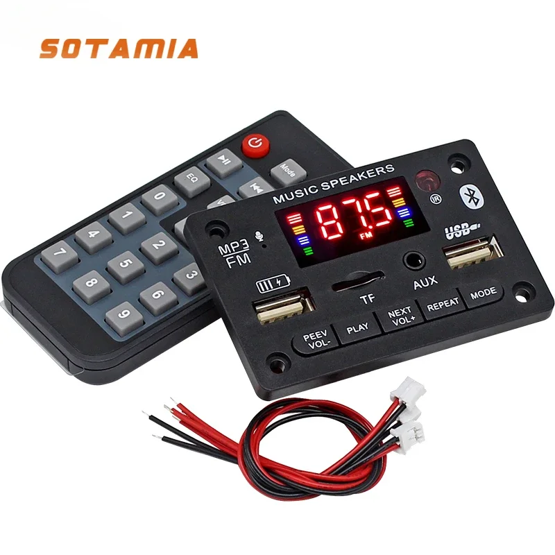 

SOTAMIA Bluetooth усилитель мощности 2x40 Вт стерео MP3 декодирование плата запись вызовов модуль декодера без потерь Amplificador Bluetooth