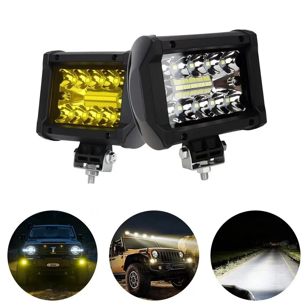 1PC 12v Offroad Spot Flood Combo Work Light LED Light Bar Superbright 6000K for Car SUV 4x4 Boat ATV Barra LED Headlights